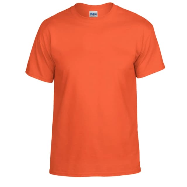 Gildan Mens Plain DryBlend T-Shirt in Orange Size: Medium Orange Male M