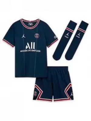 Nike Psg Little Kids 21/22 Home Kit, Navy, Size XL