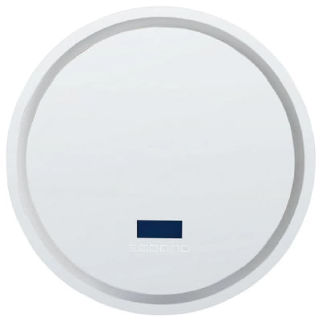 Beliani LED Wall Mirror With Bluetooth Speaker 60 Cm Silver Brognon