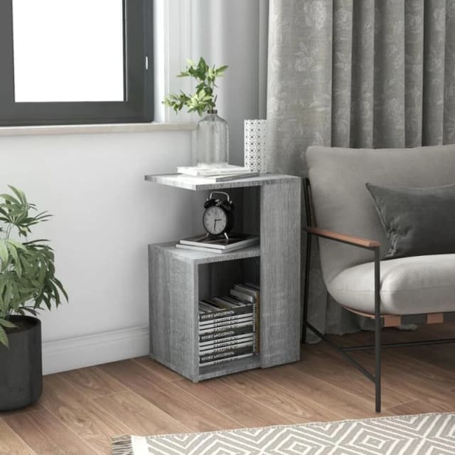 VIDAXL Side Table Grey Sonoma 36x30x56cm Engineered Wood Vidaxl 8720286932520