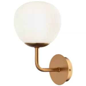 Erich Wall Lamp Brass, 1 Light, E14