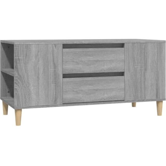 Vidaxl TV Cabinet Grey Sonoma 102X44.5X50 Cm Engineered Wood, Grey 819602