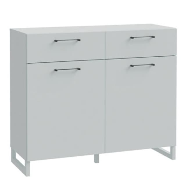 Furniture To Go Sali 2 Door 2 Drawer Chest In Light Grey