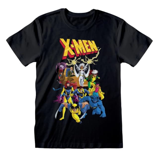X-Men Mens Comic T-Shirt in True Black Size: Small True Black Male S