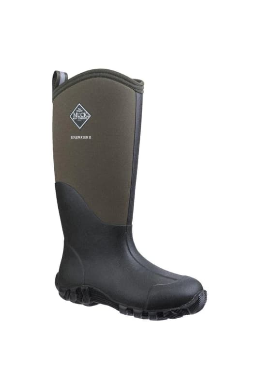 Muck Boots Muck Boots 'Edgewater II' Wellington Boots in Dark Green Size: 13 Dark Green 13 Unisex 0664911053083
