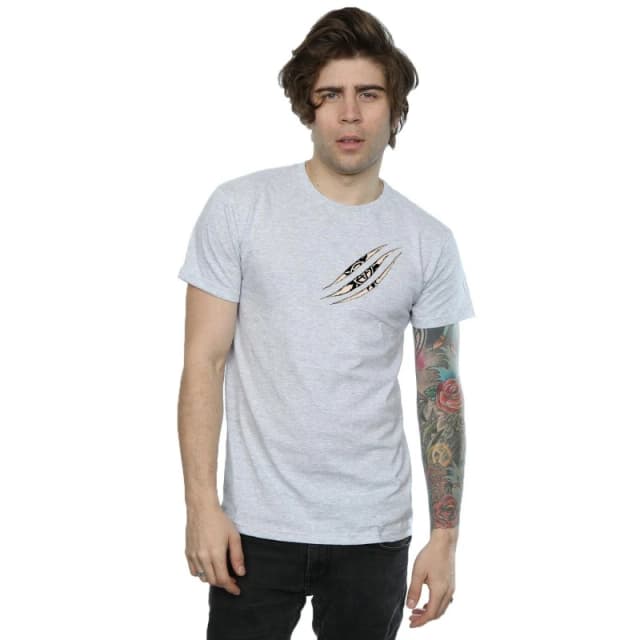 Supernatural Supernatural Men Symbol Scratch T-Shirt in Grey Size: Small Grey S Male 5057245670340