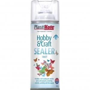 Plastikote Hobby and Craft Sealer Spray Clear Matt 400ml