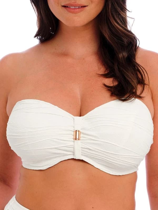 Fantasie Fantasie Beach Waves Bandeau Bikini Top Linen Female 38DD EB38208
