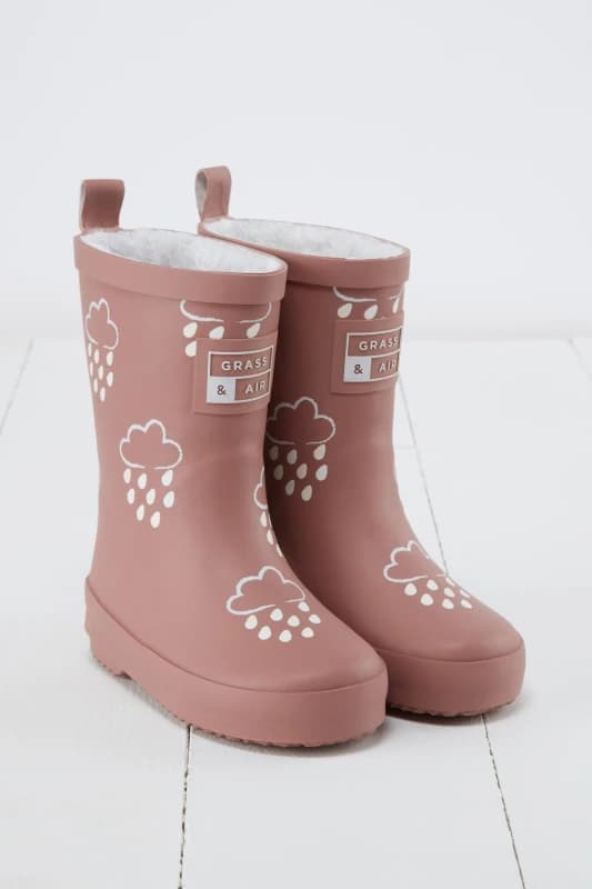 Grass & Air Colour-Changing Wellies in Rose Size: Infant 9 Rose Unisex Infant 9