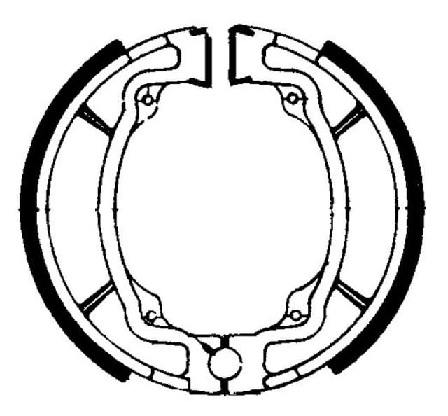 FERODO FSB722 Brake Shoes Ø: 110mm Brake Shoe Set (70)