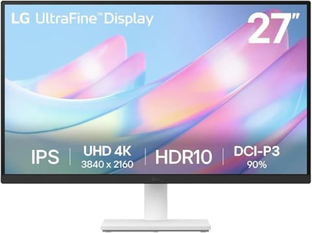 LG 27US550 27 IPS 4K Ultra HD UltraFine White Monitor 27US550-W.AEK White