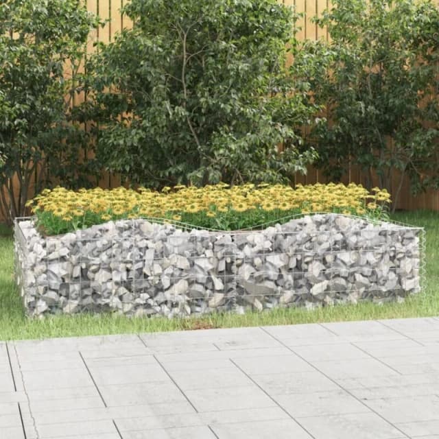 VIDAXL Vidaxl - Arched Gabion Raised Bed 200x100x50cm Galvanised Iron 8720845652135