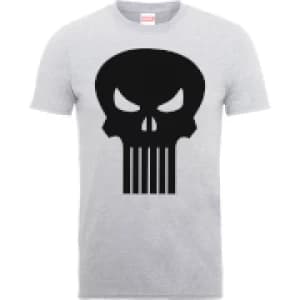 Marvel The Punisher Skull Logo Mens Grey T-Shirt - L