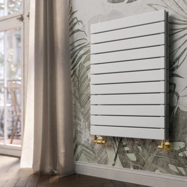 Terma Forte White Hydronic Horizontal Or Vertical Designer 2905Btu Radiator, (W)810mm X (H)600mm