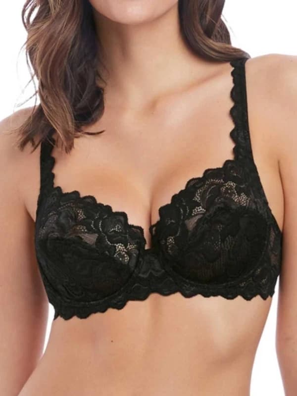 Wacoal Womens Eglantine Underwired Bra in Black Size: 38C Black Female 38C