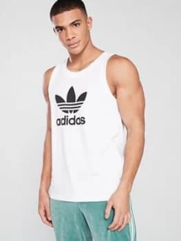 adidas Originals Trefoil Tank Top - White Size M Men