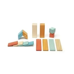14 Piece Tegu Magnetic Wooden Block Set Sunset