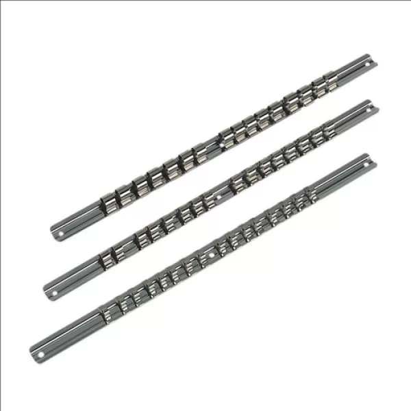 Genuine SEALEY AK270 Socket Retaining Rail Set 3pc 1/4, 3/8 & 1/2Sq Drive