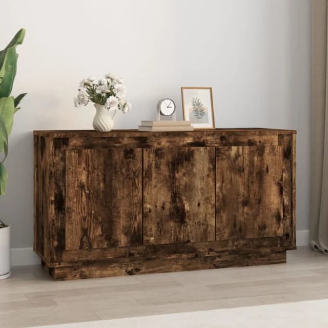 VIDAXL Sideboard Smoked Oak 102x35x55cm Engineered Wood Vidaxl 8720845794873