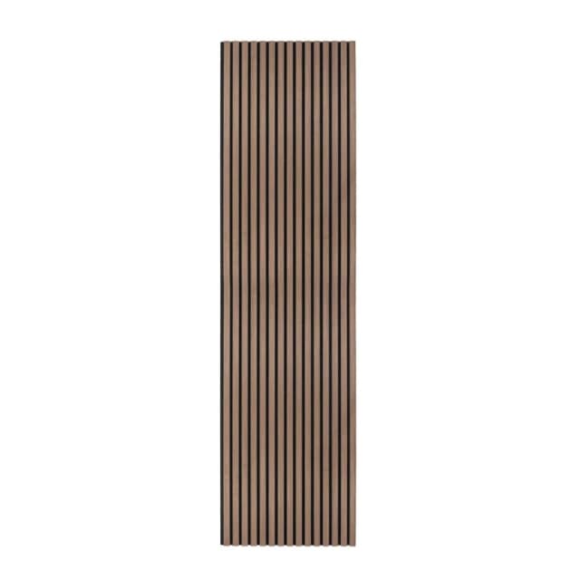 Monstershop Acoustic Slat Wall Panel - Dark Walnut in Brown Brown Unisex