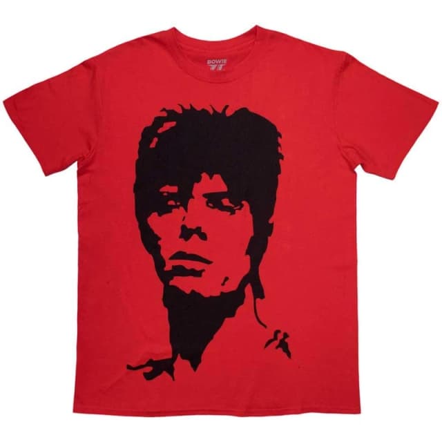 David Bowie David Bowie Men 1973 Monochrome T-Shirt in Red Size: large Red L Male 5063574131476
