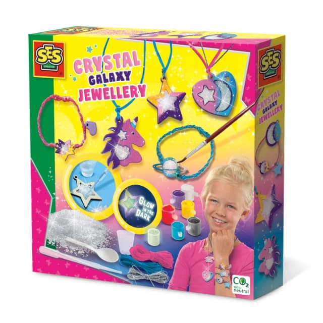 SES Creative Crystal Galaxy Jewellery Making Set Multi unisex