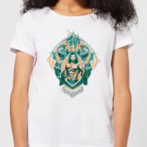 Aquaman Seven Kingdoms Womens T-Shirt - White