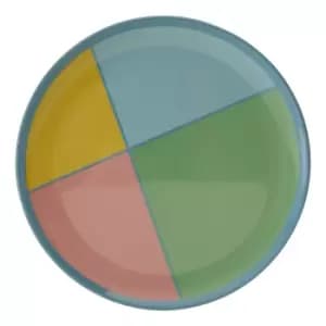 Maison By Premier Mimo Set of 4 Melamine Dinner Plates - Multi-Coloured