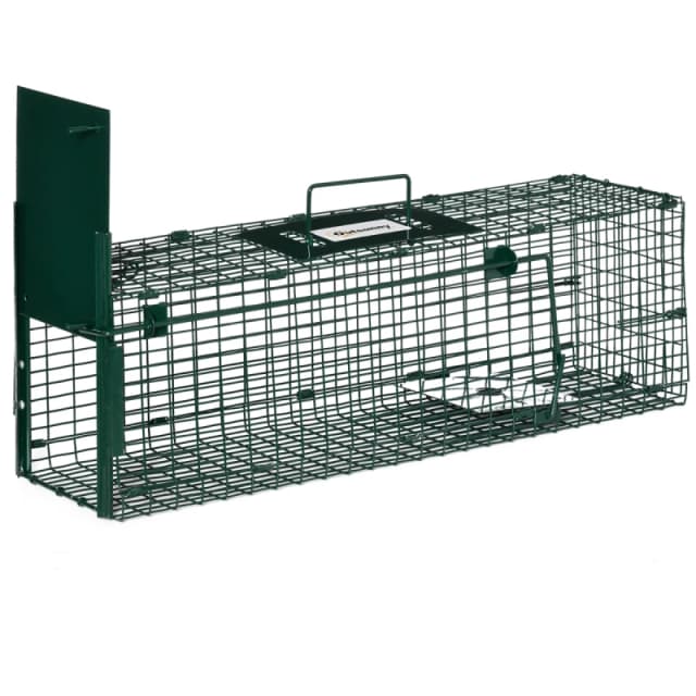Outsunny Outsunny Single Door Rat Trap for Small Animals, Dark Green