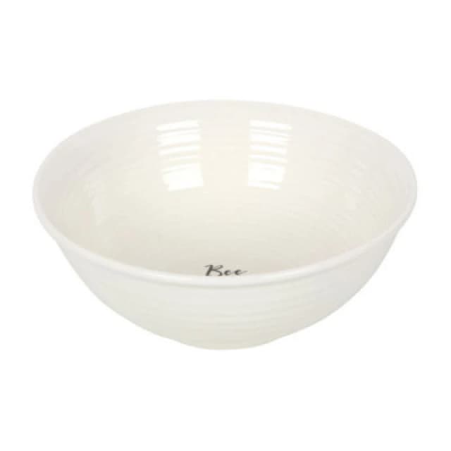 Something Different Something Different Bee Happy Bowl in White White One Size Unisex 5063107812575
