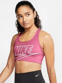 Nike Medium Support Futura Sports Bra - Fuchsia