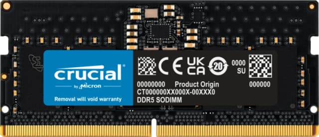 Crucial CT8G56C46S5T memory module 8GB 1 x 8GB DDR5 262-pin SO-DIMM