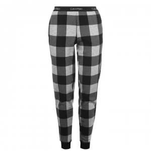 Calvin Klein Check Jogging Pants - CHECK GREY HTHR