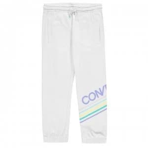 Converse Jogging Bottoms Junior Girls - White