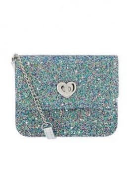 Accessorize Girls Glitter Party Across Body Bag - Blue