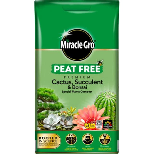 Miracle-Gro Peat-Free Cacti & Succulent Compost 10L