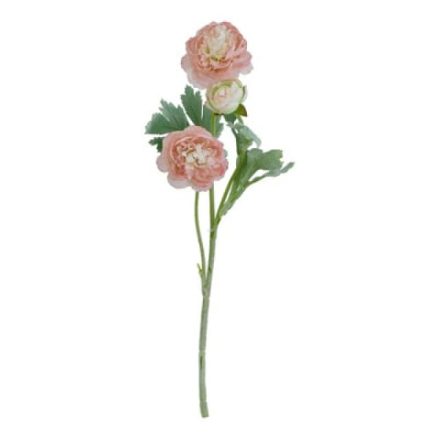 Hill Interiors The Natural Garden Collection Ranunculus Artificial Flower Pink/green (One Size)