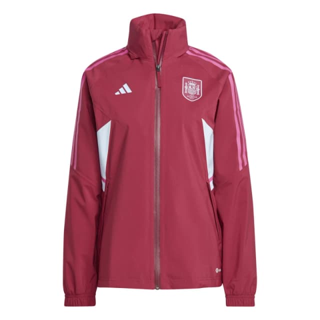 adidas Womens Licensed Rain Anorak Red female 8 (XS)