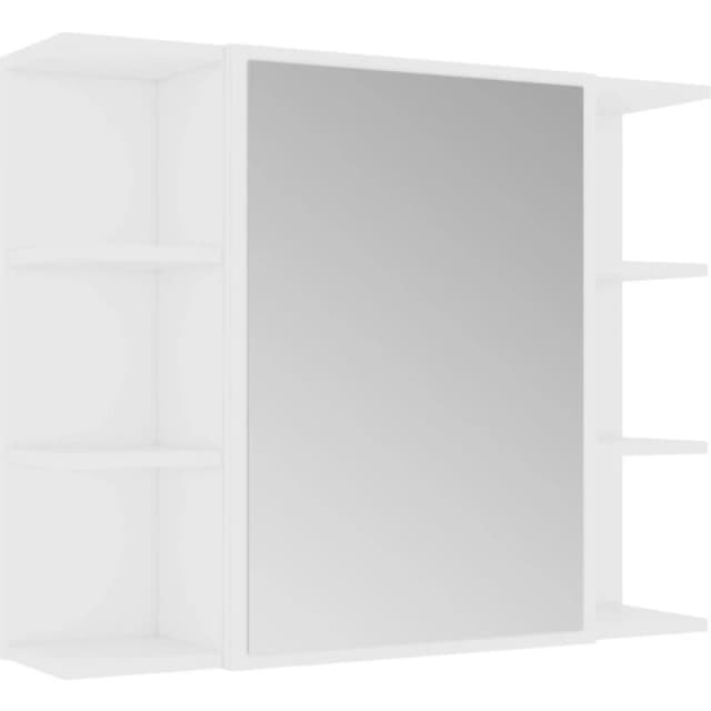 VIDAXL Vidaxl - Bathroom Mirror Cabinet White 80x20.5x64cm Engineered Wood 8720286015803