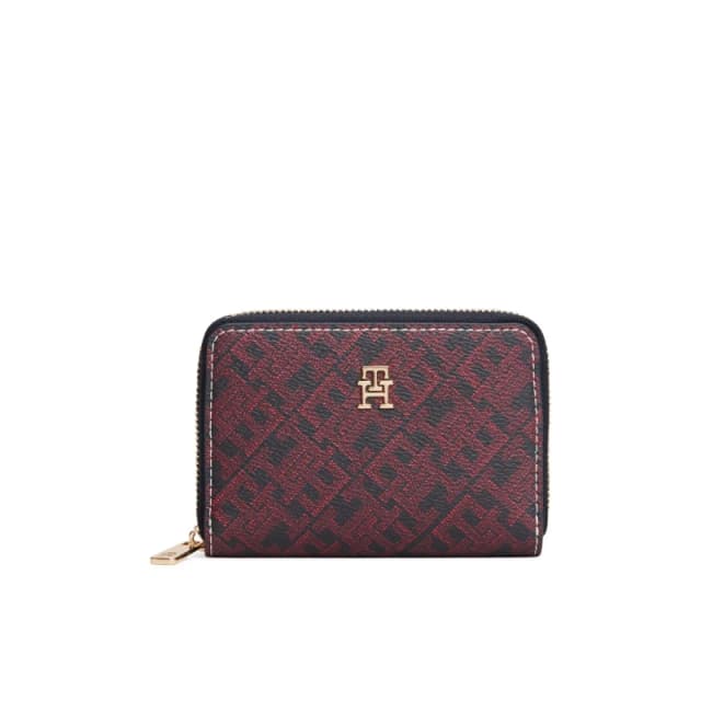 Tommy Hilfiger Womens Mono Zip Around Purse Blue female One Size