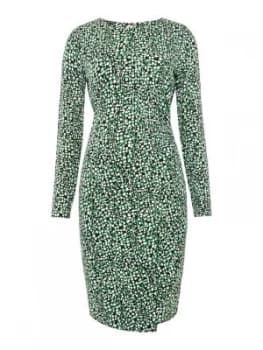 Michael Kors Reptile border wrap dress Multi Coloured