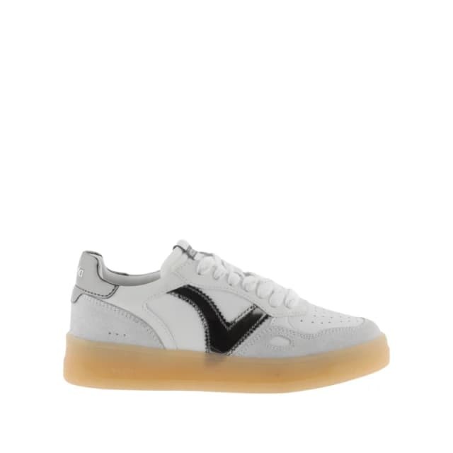 Victoria Leather and metal womens sneakers Victoria Gris Female 40