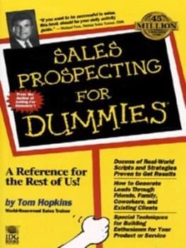 Sales Prospecting for Dummies by Tom Hopkins Book