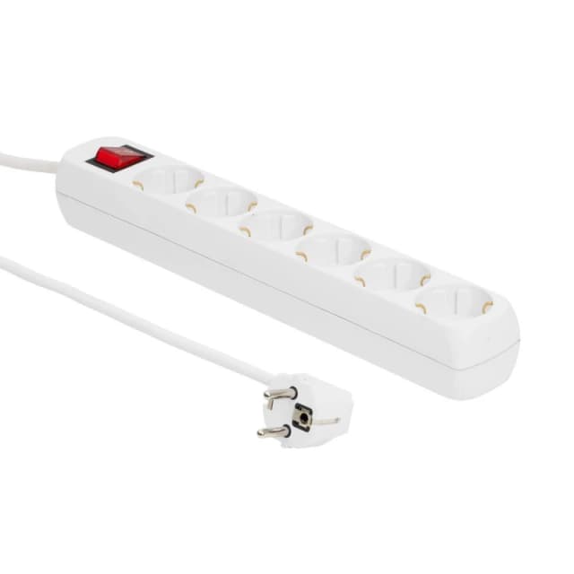 Microconnect MC-GRU00615WS power extension 1.5 m 6 AC outlet(s) Indoor