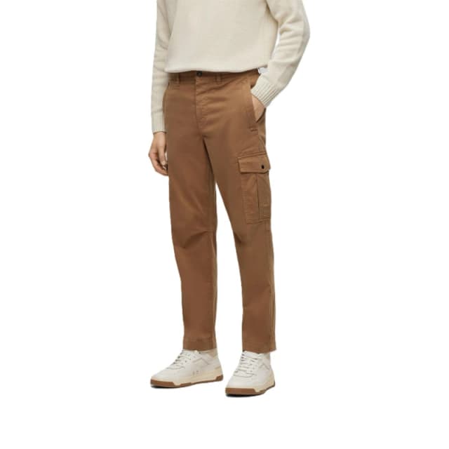 Boss Mens Sisla-5 Cargo Trousers Open Beige male 40W R