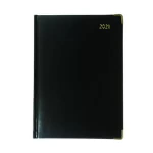Manager Diary Day Per Page Appointment Black 2022 1200V