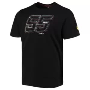 2022 Ferrari Fanwear Drivers Tee Sainz (Black)