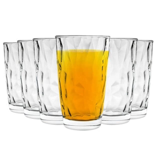 Bormioli Rocco Diamond Highball Glasses - 470ml - Pack of 6 Clear