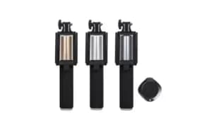 Aquarius Video Selfie Stick: with Bluetooth Remote Shutter and Zoom/Grey