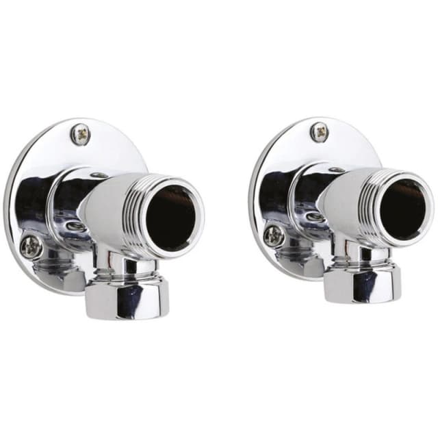 ULTRA Ultra - Nuie Chrome Back Plate Elbow Unions - A312 a312